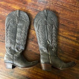 Rock ‘Em’ tall wide calf cowgirl boots